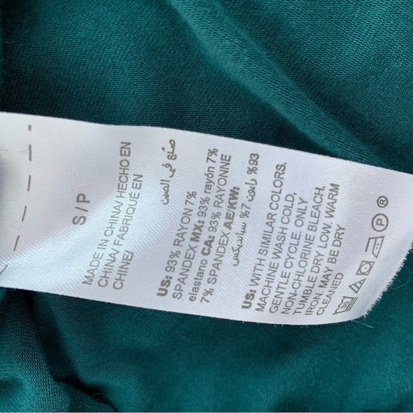 Soma green crew neck blouse long sleeves Size S - Picture 8 of 15